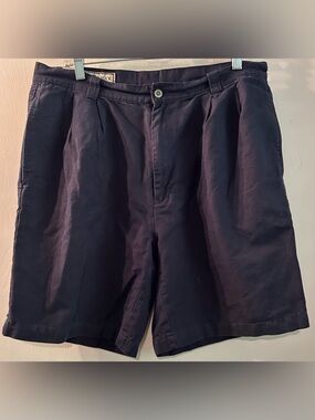 Cutter & Buck Classic Pleated Men's Navy Shorts Size 36